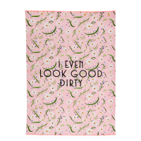 Delightful Daisy Print Cotton Tea Towel By Rice DK